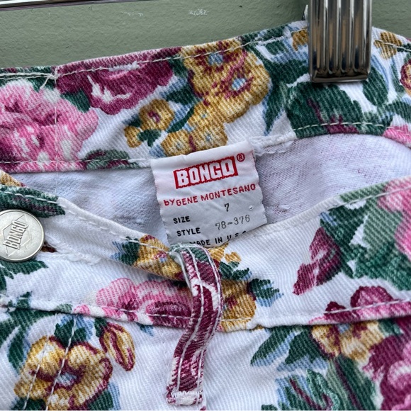 BONGO 7 Vintage Floral High Waist Shorts - Picture 5 of 7